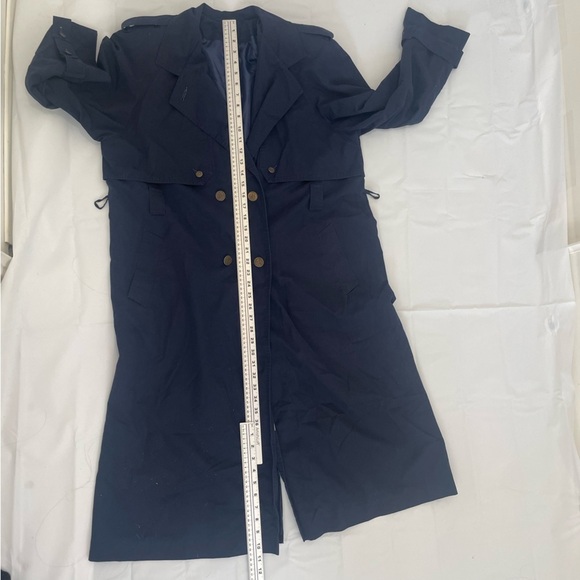 ๐น Collection Elegant Navy Blue Trench Coat โ Size 13/14 ๐น - Picture 12 of 16